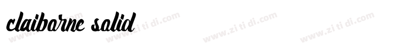 claiborne solid字体转换